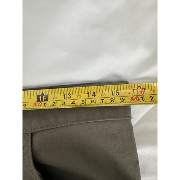 Eddie Bauer Convertible Tech Pants Mens 32x30 Green Nylon Spandex Outdoor Hiking - Picture 4 of 15